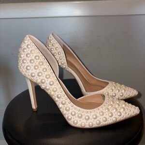 INC Pearl Wedding Heels